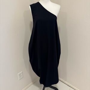 Universal Standard Elegant One-Shoulder Dress Casual Modern Lagenlook S (14-16)